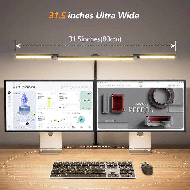3-armige LED Schreibtischlampe mit Dimmfunktion